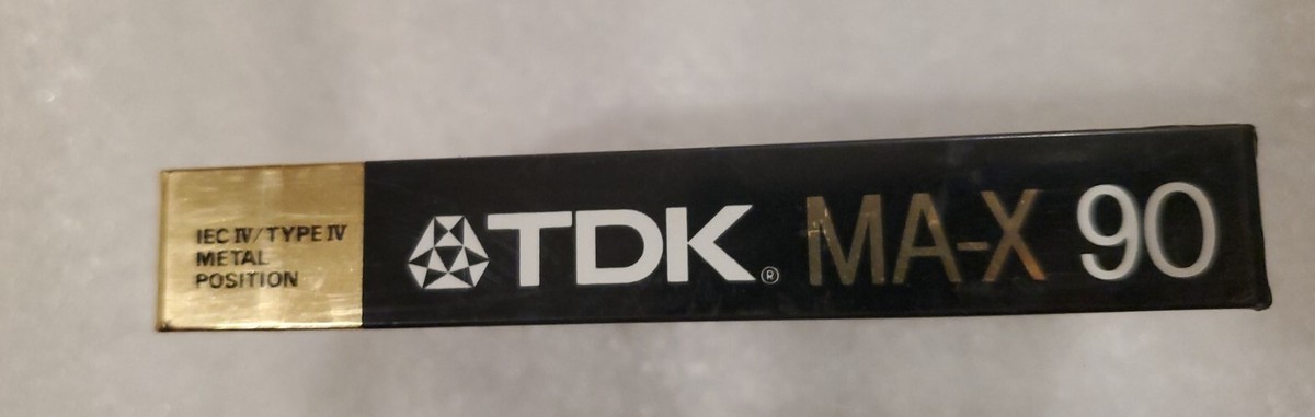 TDK MA-X 90 TYPE IV Metal Position Audio Cassette. 1988. NEW