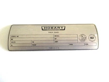 Hobart slicer 1612 1712 guage plate slide hole cover. New OEM  00-117878-00001