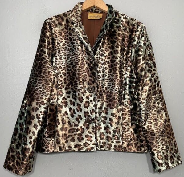 Pony dipinto taglia piccola grande? Giacca media velluto stampa leopardata mobwife