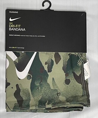 Nike Bandana Aop Unisex Headband N10035019390S GREEN CAMO