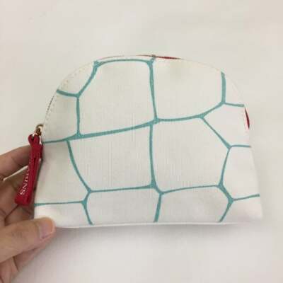 Clarins Cosmetic bag zipper top New condition