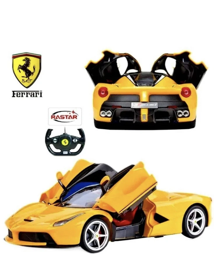 Rastar Remote Control 1:14 Yellow LaFerrari Exotic Sports Car 2.4 GHZ RC Ferrari - Image 3 of 4