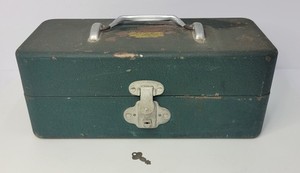 Boîte De Pêche Vintage Grip Loc – Tiroirs Métal – Vert Et Noir – Fabriquée Aux USA