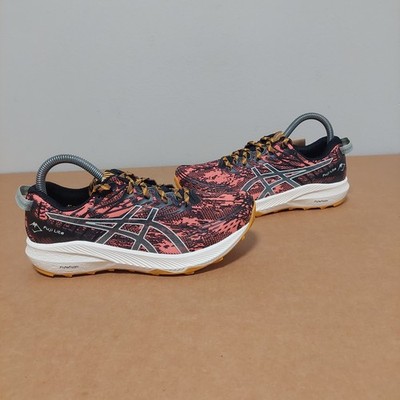 Asics Fuji Lite 3 Womens 1012B294 Papaya Light Sage Trail Running Shoes SIZE 6.5