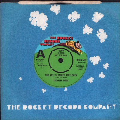 Ebenezer Moog God Rest Ye Merry Gentlemen 7'' Vinyl UK Rocket 1975 Demo In