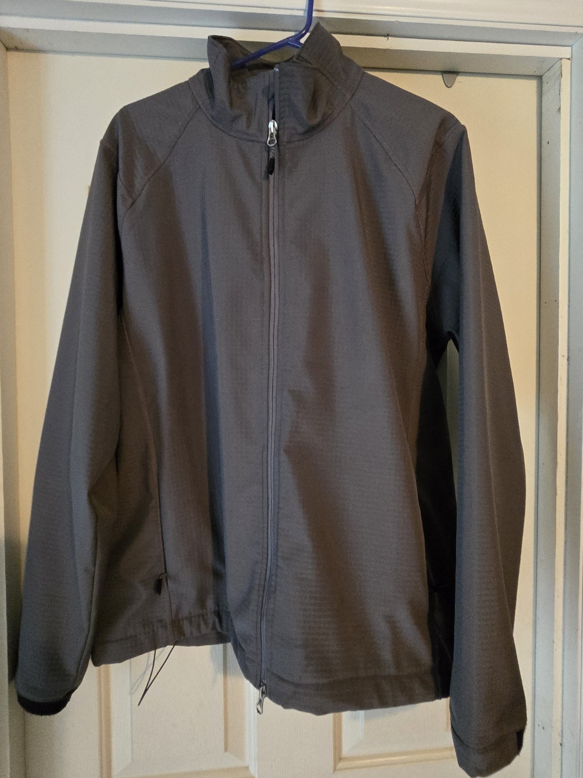 Mens L Lands End front zip lightweight jacket