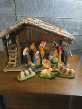 Nativity Set Of 11 Figurines Made In Taiwan