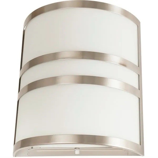 4 PACK 2-Light 11" Wall Sconce, Brushed Nickel/Frosted