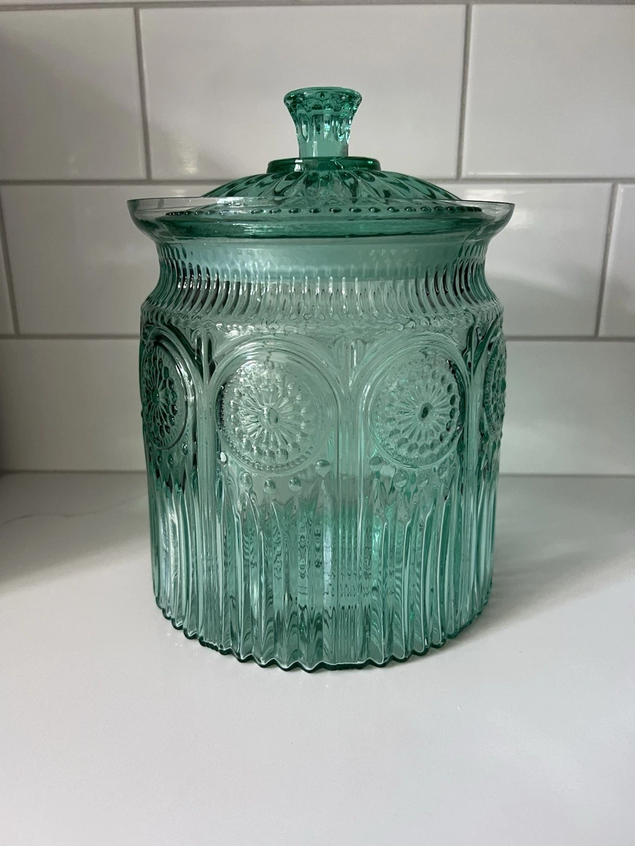 Blue Glass Kitchen Cookie Jars for sale | eBay