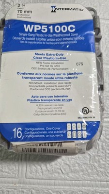 1 Pc Intermatic WP5100C In-Use Cover Wet Location 1 Gang 15 Configurations New