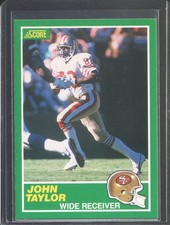 1989 Score - #238 John Taylor Rookie - San Francisco 49ers