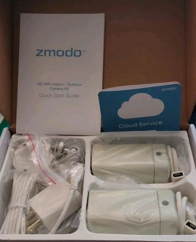 Zmodo 1080P 4 Pack Smart Security Camera WiFi Outdoor Security Camera - Image 2 of 2