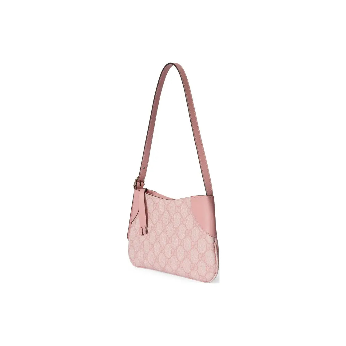 GUCCI GG Emblem shoulder bag ultra-mini women's pink 7.5x9x0.8x5.1