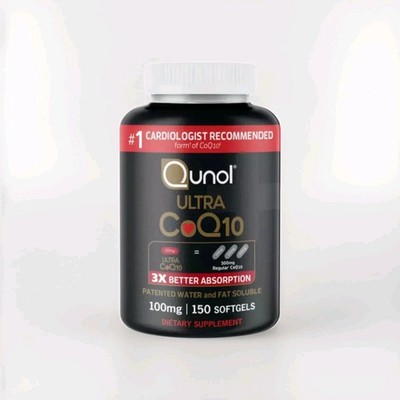 QUNOL ULTRA COQ10 100mg - 150 SOFTGELS NEW SEALED EXP. DATE 12/2027  FREE SHIP