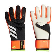 Adidas Unisex-Adult League Predator Goalie Gloves, Black/Solar Red/Solar Yellow,