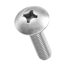 Machine Screws Phillips Head(M6-1x25) 25Pcs, Silver