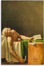 Jacques-Louis DavidWall Art Prints Paintings Poster The Death of Marat Wall Art 