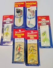 Vintage LOT OF 6 Worden's Original Rooster Tail Spinner Bait Fishing Lures NEW