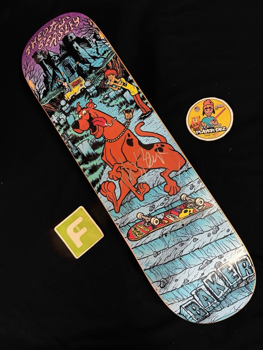 SUPER RARE SIGNED Theotis Beasley King Scooby Doo Baker Skateboard