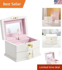 Ballerina Musical Jewelry Box with Mirror for girls Kid's Jewelry Storage Mus...