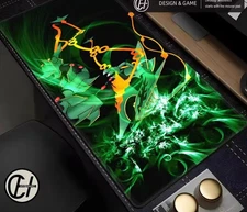 Green Dragon rayquaza PKM 52732 Gaming Desk Mat Mouse Pad