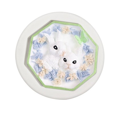 3D Sugarcraft Mould Kitchen Baking Tool 3D Bunny Flower Shape Easter Bake Gift