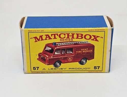 Matchbox Lesney – 57c   Land Rover Fire Truck   1966   ***BOX ONLY***