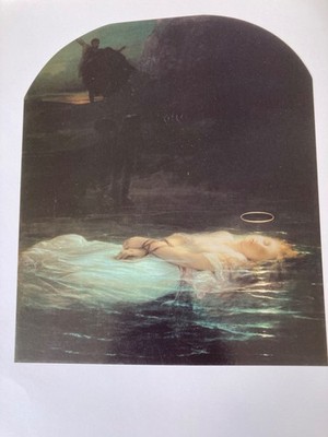 Kunstdruck ungerahmt. La juene martyre. 24 cm x 30 cm
