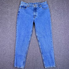 VTG 90s Jordache Jeans Womens 17/18 Straight Leg Tapered High-Rise Med Wash W34