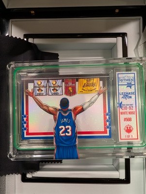 Case Hitmen 2026 The Case Hitmen White Noise LeBron James #568 LeChase 1/1