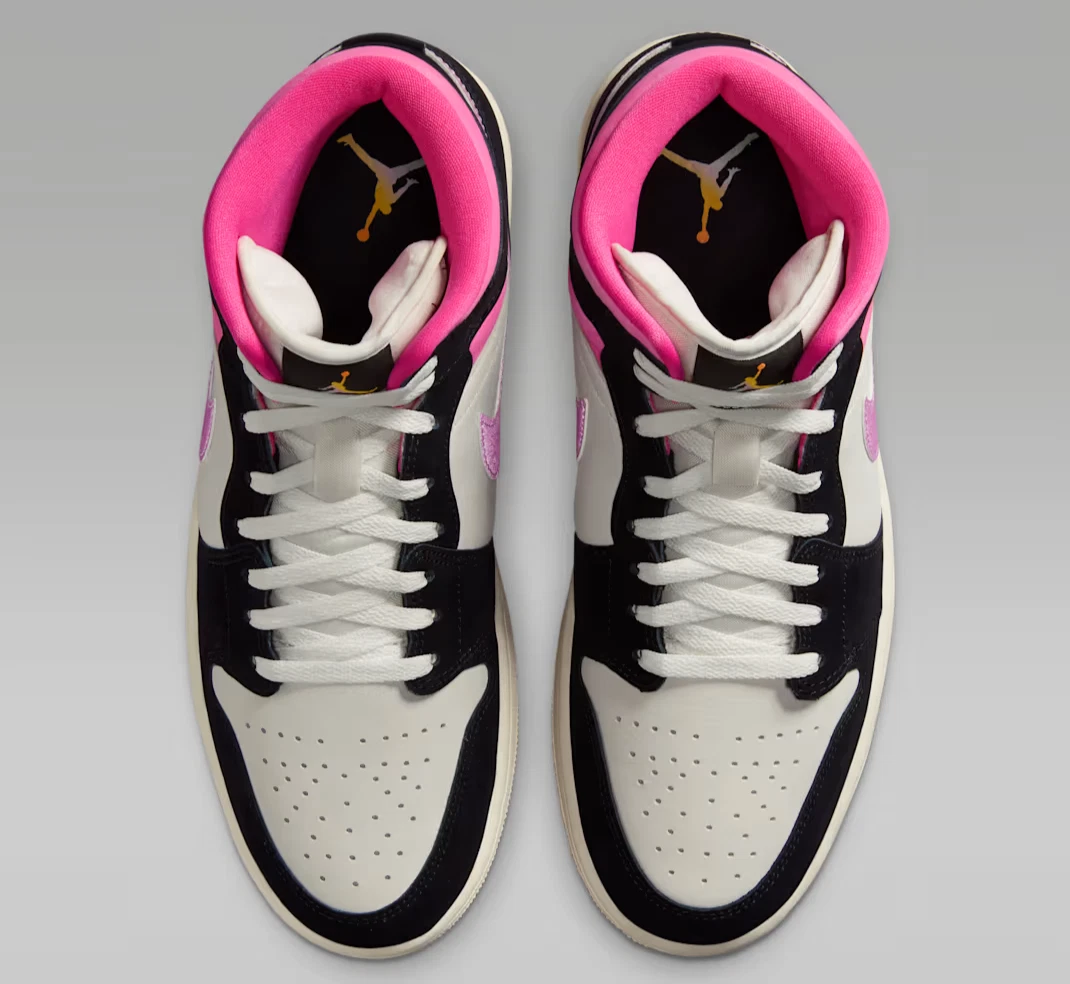 Jordan 1 SE Mid Black Sail Pinksickle for Sale | Authenticity