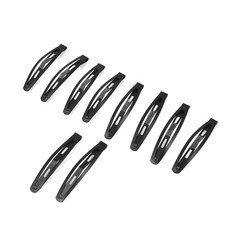 5 Pair DIY Hairdressing Black Metallic Hair Clip for Ladies