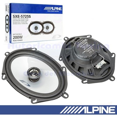 Coffers ALPINE SXE-5725S Set Speakers Coaxial 2 Ways 5x7 '' 12,5 x 17,5mm 200W