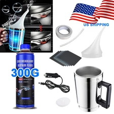 Headlight Restoration Repair Kit Liquid Polymer Chemical Polishing Restore Tool