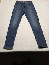 Levis 721 Jeans Women's Size Tag 29x28 Blue Skinny High Rise Denim Ladies