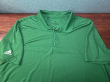 Adidas Performance  Polo Shirt - Green - Short Sleeve - Logo - Golf - Men’s XXL