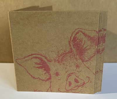 Rosa Schwein Notizkarten und Umschläge (x10)