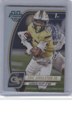 2024 Bowman University Chrome #71 Eric Singleton Jr. Refractor B14R1C81