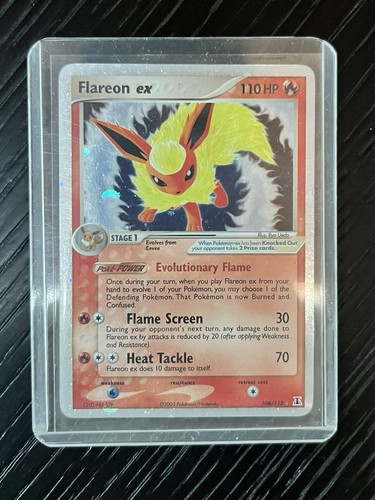 Pokemon TCG Flareon ex 108/113 EX Delta Species Holo EN 2005