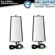 16 X 6 Stainless Steel West Coast Mirror Pair Heated For Hd Semi Truck New