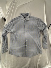 Johnnie-O Shirt Men Large Plaid Performance Stretch Button Down