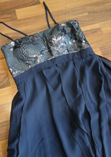 Abendkleid festliches kleid marieneblau Vera Mont 36 M neuwertig Palietten