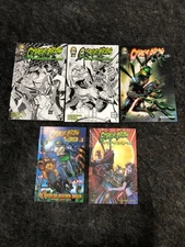 ALL CAPS COMICS CyberFrog Comic Books Lot of 5