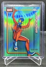 2026 Topps Chrome Marvel Comics Spider-Boy Aqua Refractor 029/199 #160