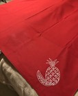 Vintage Red Tablecloth With  Design/￼Embroidery — photo 1
