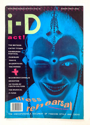 i-D MAGAZINE #39 Naomi Campbell 1st cover NICK KNIGHT 1986. Drama issue