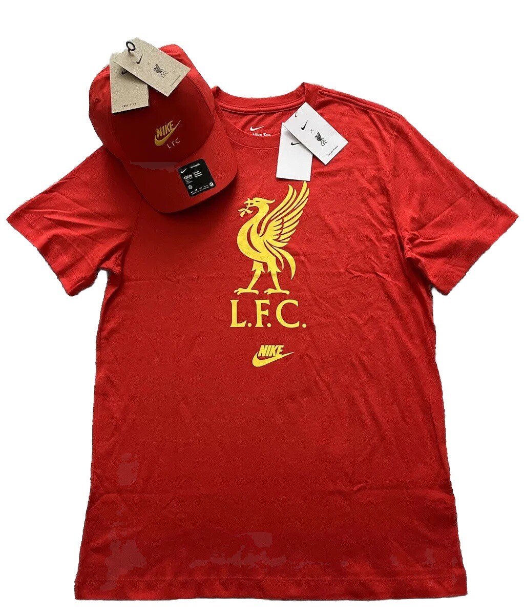 Liverpool FC T Shirt H86 Cap SET Mens Premier Champions LFC