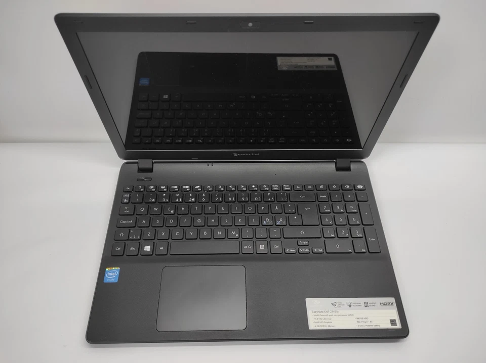 NOTEBOOK PACKARD BELL TE69BM INTEL CELERON N2820 8GB RAM 320GB HD WIFI WEBCAM - Immagine 3 di 4