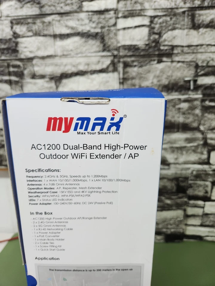 **BRAND NEW** MyMax Dual-Band AC1200 High Power Outdoor WiFi Range Extender - Image 3 of 4