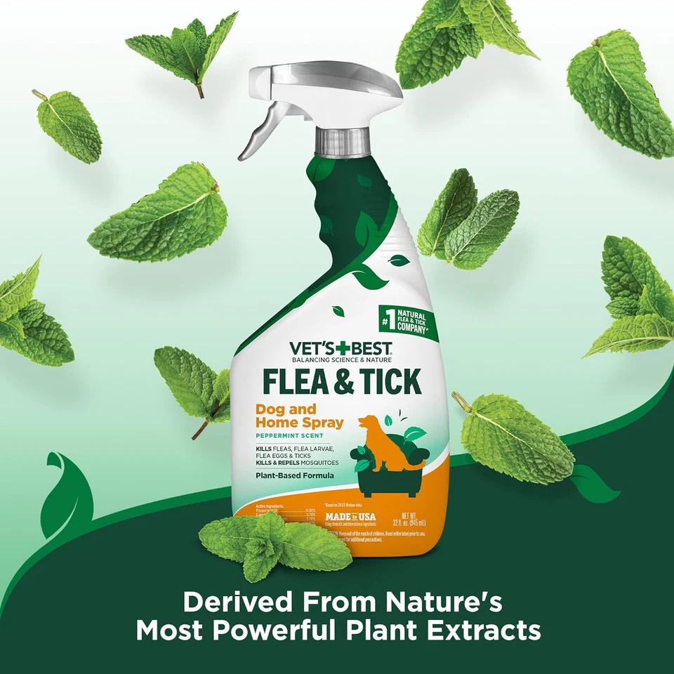 Vet's Best Flea and Tick Home Spray Flea Treatment for pets 32oz - Image 3 of 4